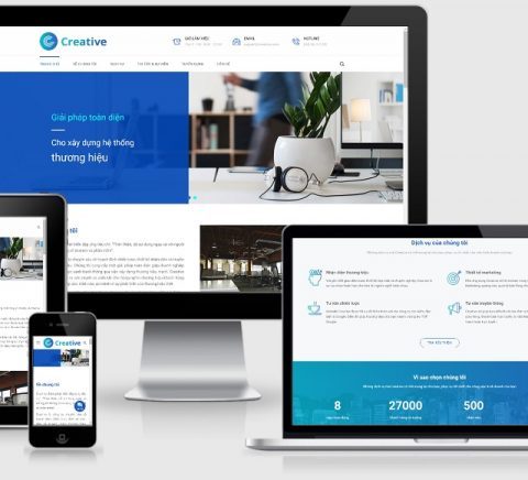 Theme WordPress công ty truyền thông, marketing, thương hiệu