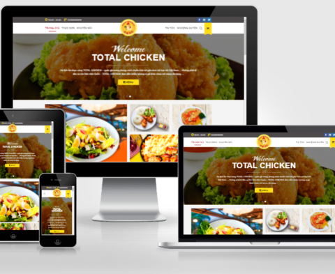 Thiết kế website cửa hàng gà rán full code + Việt hóa