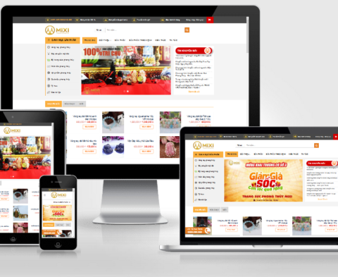 Theme WordPress đá quý phong thủy giống Mixi.vn