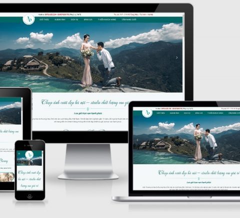 Thiết kế website dịch vụ chụp ảnh cưới