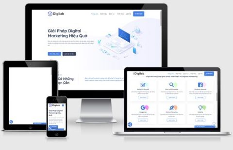 Thiết kế website dịch vụ quảng cáo Ads, marketing online, SEO