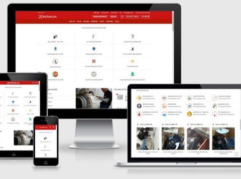 Theme WordPress giới thiệu dịch vụ sửa chữa điện nước dân dụng