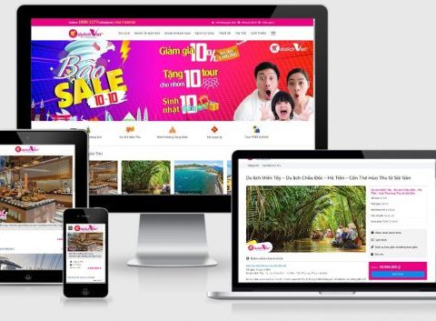 Theme WordPress tour du lịch mẫu số 4