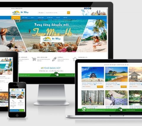 Thiết kế website bán tour du lịch mẫu số 3