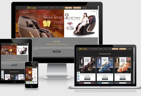 Theme WordPress bán ghế Massage Dr.Care