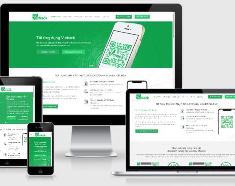 Thiết kế landing page giới thiệu công ty – vCheck