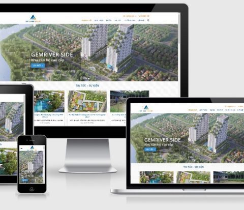 Thiết kế website giới thiệu công ty bất động sản giống datxanh.vn