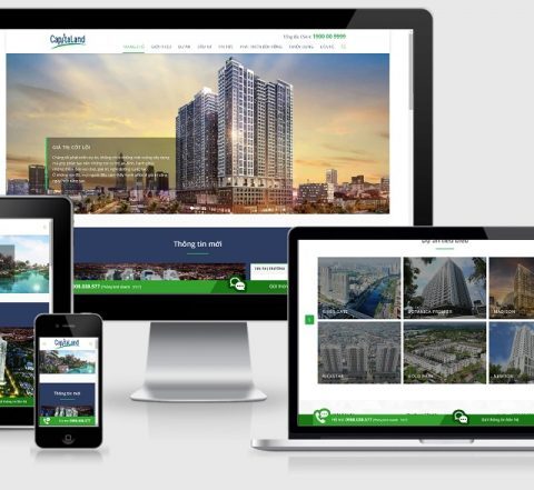 Thiết kế website giới thiệu công ty bất động sản Capital Land