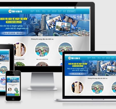 Theme WordPress giới thiệu công ty dịch vụ bảo vệ mẫu số 1