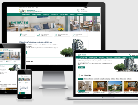 Thiết kế website công ty xây dựng, công ty nội thất