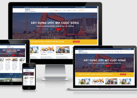 Theme WordPress giới thiệu công ty xây dựng