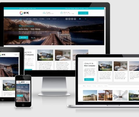 Theme WordPress nội thất – kiến trúc – Xây dựng Hnk