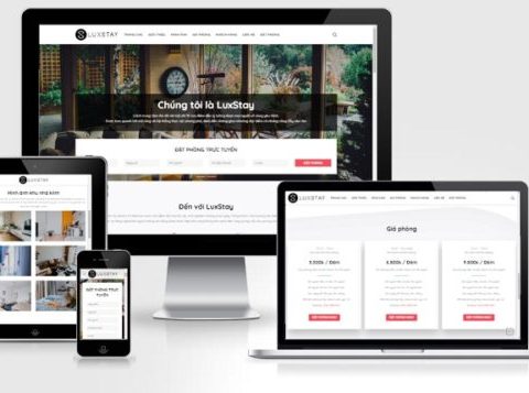 Theme WordPress giới thiệu home stay, khách sạn LuxStay