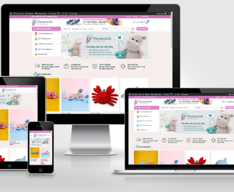 Theme WordPress bán hàng Hand made đan len – móc len