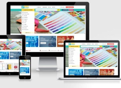 Theme WordPress công ty dịch vụ in ấn, thiết kế mẫu số 3