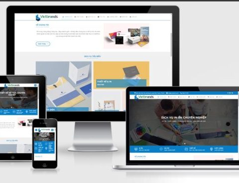 Theme WordPress công ty dịch vụ in ấn, thiết kế số 2