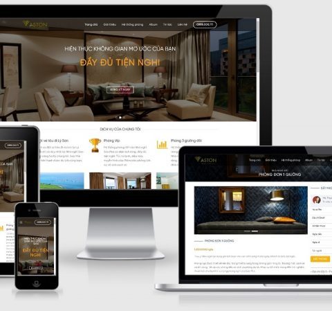 Theme WordPress giới thiệu khách sạn mẫu số 1