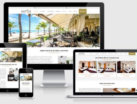 Theme WordPress giới thiệu khách sạn mẫu số 2