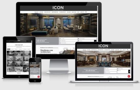 Theme WordPress kiến trúc – nội thất mẫu số 3 – Icon Architecture