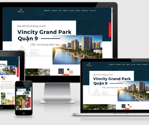 Theme WordPress landing page bất động sản – Dự án VinCity