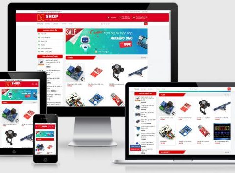 Theme WordPress bán linh kiện điện tử