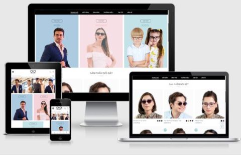 Theme WordPress bán mắt kính thời trang mẫu số 2