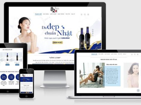 Theme WordPress bán mỹ phẩm mẫu số 18