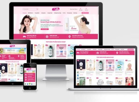 Thiết kế website bán mỹ phẩm mẫu số 19
