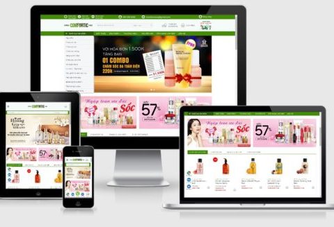 Thiết kế website bán mỹ phẩm mẫu số 20 – Comfortic