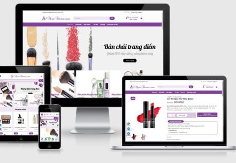 Theme WordPress bán mỹ phẩm mẫu số 21