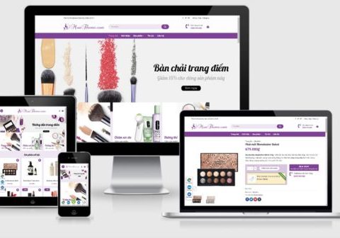 Theme WordPress bán mỹ phẩm mẫu số 24