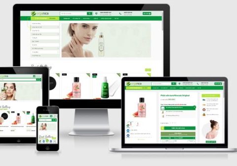 Theme WordPress bán mỹ phẩm mẫu số 25