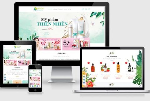 Theme WordPress bán mỹ phẩm mẫu số 26
