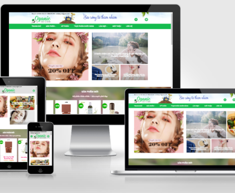 Thiết kế website bán hàng mỹ phẩm đẹp – Mẫu số 3