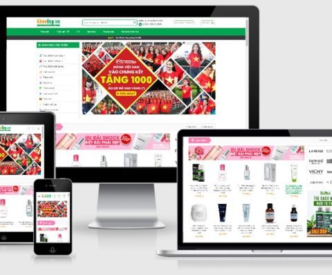 Theme WordPress mỹ phẩm đẹp tuyệt vời – Mẫu số 8