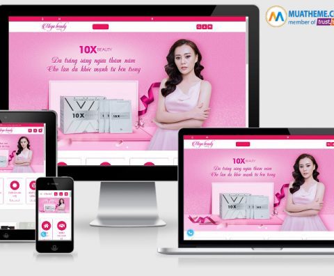 Theme WordPress mỹ phẩm mẫu số 10