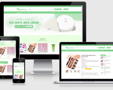 Theme WordPress mỹ phẩm mẫu số 6