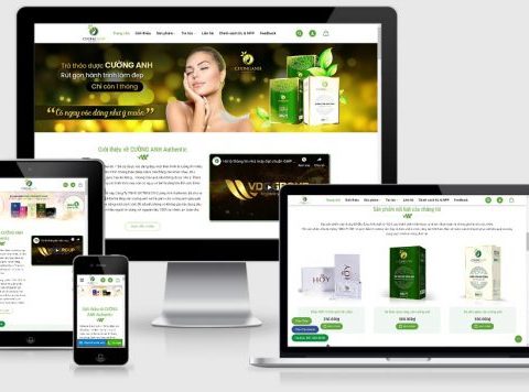Theme WordPress bán hàng mỹ phẩm mẫu số 15
