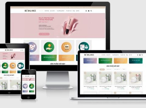 Theme WordPress bán mỹ phẩm mẫu số 17