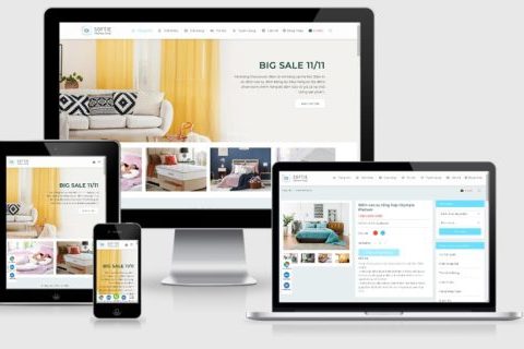 Theme wordpress bán nệm mẫu số 3 – Softie