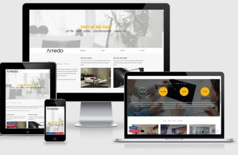 Theme WordPress công ty nội thất mẫu số 21