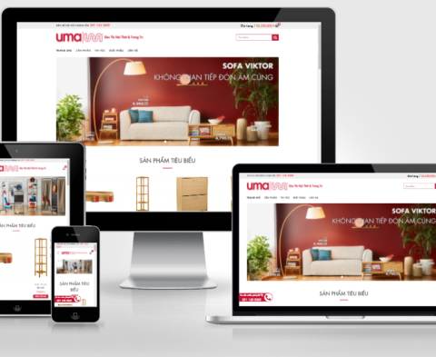 Theme WordPress nội thất tuyệt đẹp giống UMA – Mẫu số 4