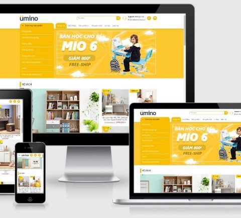 Theme WordPress nội thất mẫu số 9 – Umino