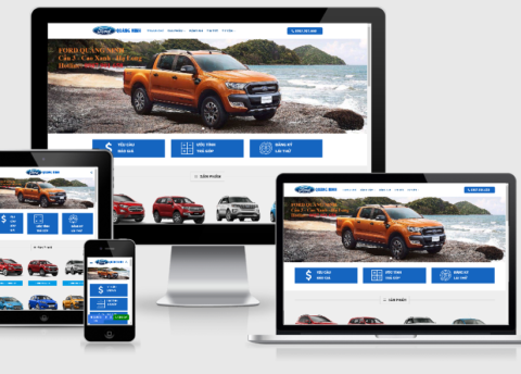 Theme WordPress bán ô tô Ford đã Việt Hóa