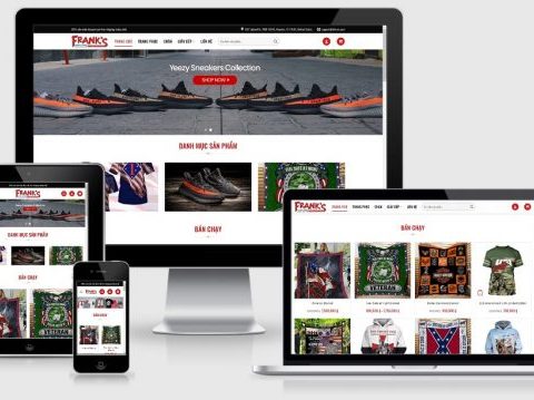 Theme WordPress shop bán hàng mẫu số 4 – Shop thời trang