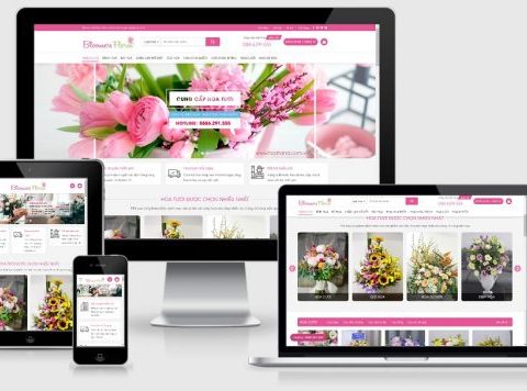 Theme WordPress shop hoa tươi mẫu số 3