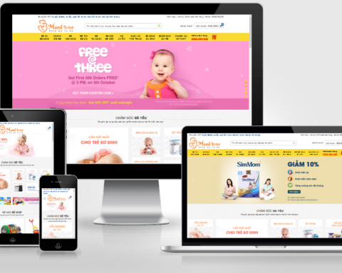 Theme WordPress cho shop mẹ và bé đã Việt Hóa