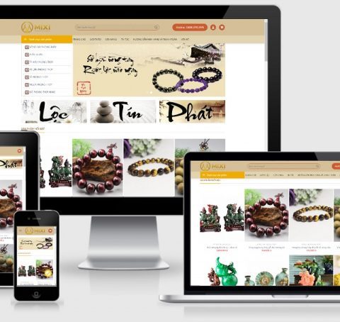 Theme WordPress shop phong thủy mẫu số 3