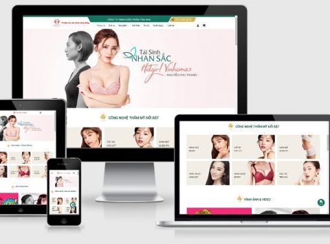 Theme WordPress thẩm mỹ viện mẫu số 2