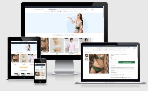 Thiết kế web bán hàng thời trang đẹp mẫu số 22